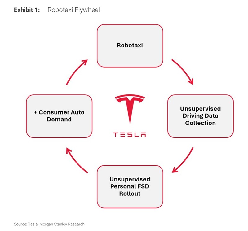  特斯拉构建实体AI的双轮驱动：Robotaxi近期催化，Optimus长远布局。 股票财经